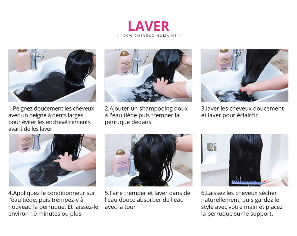 13×4 Straight Lace Front Wigs Human Hair HD Lace Frontal Wigs 24inch 180% Brazilian Virgin Human Hair Wigs for Black Woman