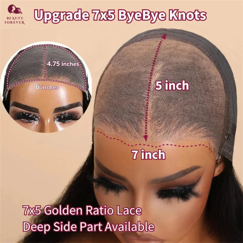 Beautyforever 13x4 7x5 Pre Everything Water Wave Glueless Human