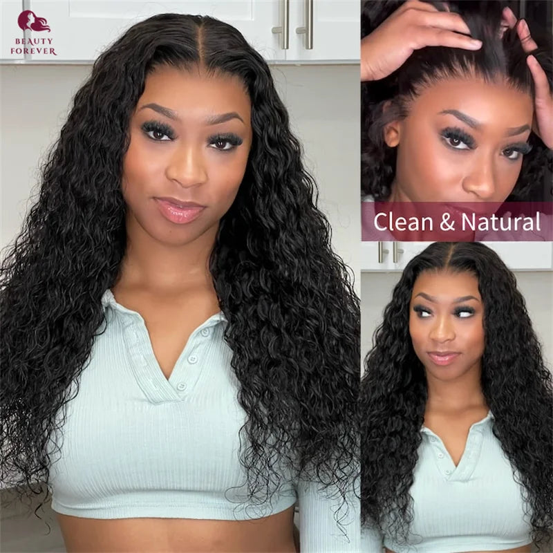 Beautyforever 13x4 7x5 Pre Everything Water Wave Glueless Human