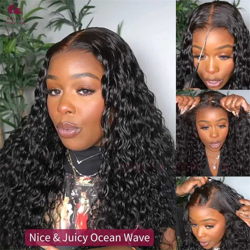 Beautyforever 13x4 7x5 Pre Everything Water Wave Glueless Human