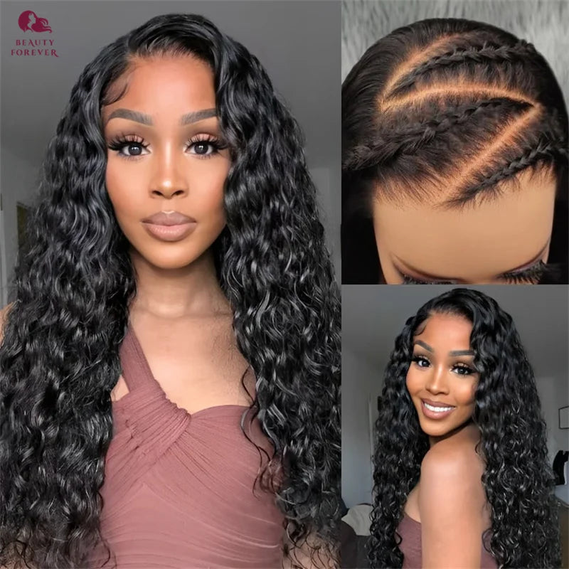 Beautyforever 13x4 7x5 Pre Everything Water Wave Glueless Human