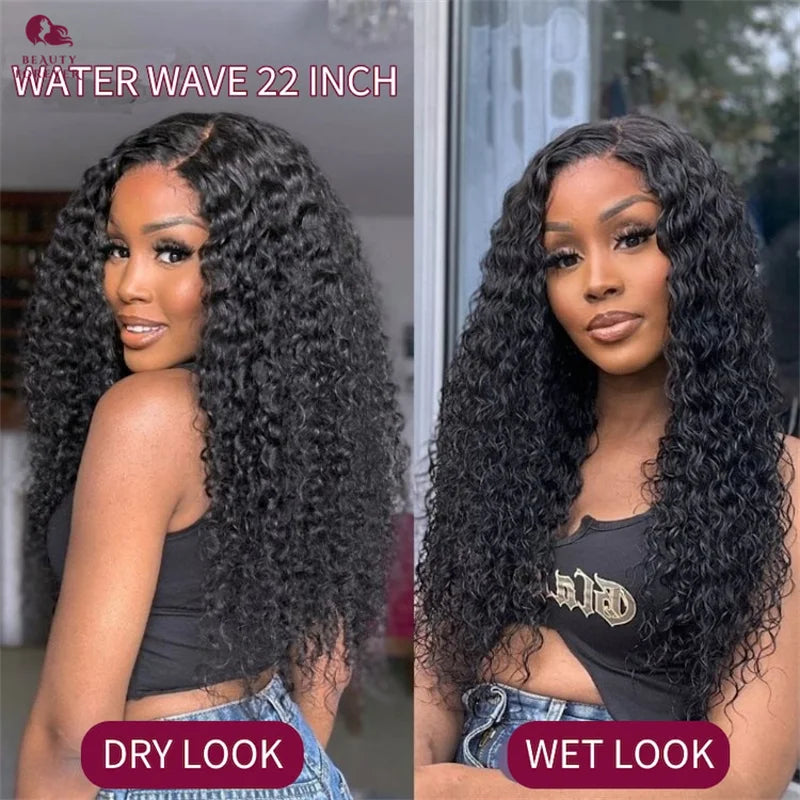 Beautyforever 13x4 7x5 Pre Everything Water Wave Glueless Human