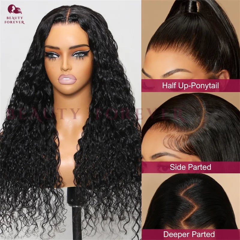 Beautyforever 13x4 7x5 Pre Everything Water Wave Glueless Human