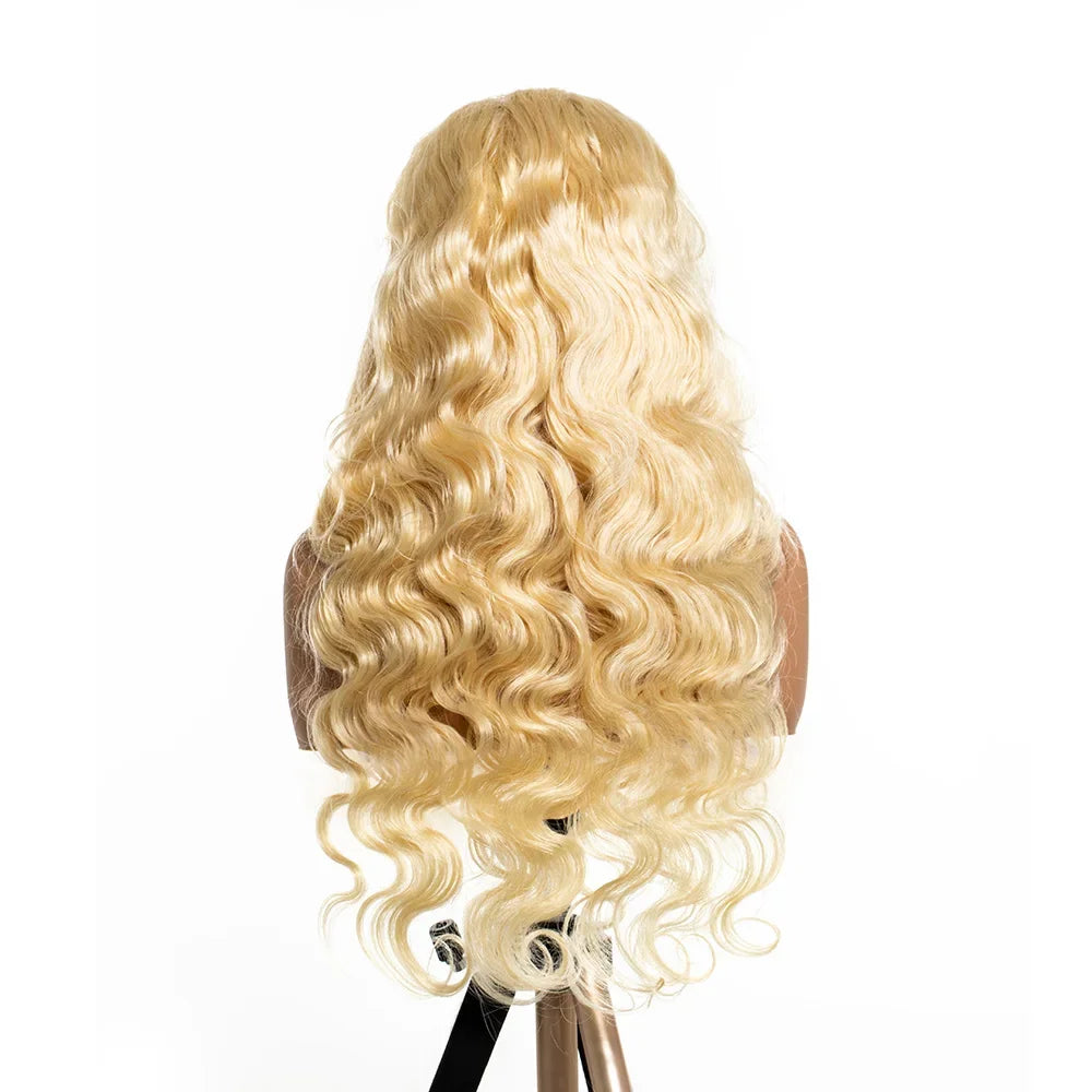 613 Blonde Body Wave 13x6 HD Lace Frontal 100 Human Hair Wigs 30 36 Inch Honey Colored Lace Closure Front Wig for Black Women