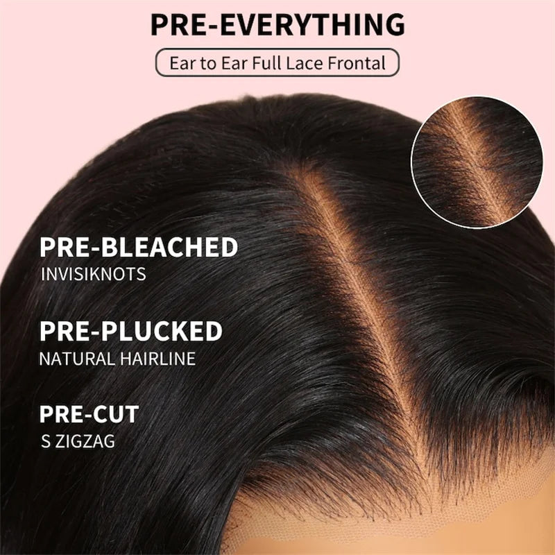 Beautyforever 13x4 7x5 Pre Everything Water Wave Glueless Human